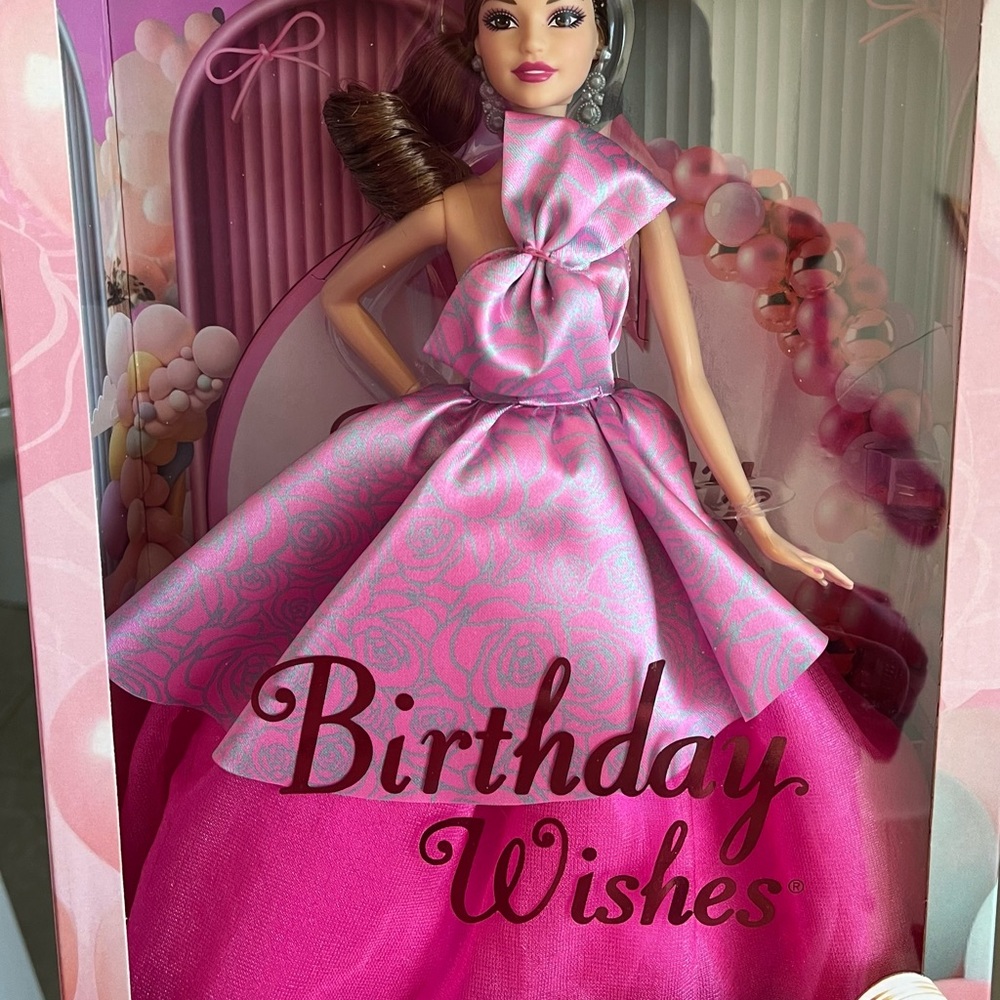 Birthday Wishes Pink Barbie Party Doll NIB! - Picture 3 of 7